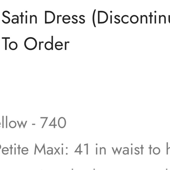 Brooke Satin Yellow Dress by Revelry - Picture 7 of 7